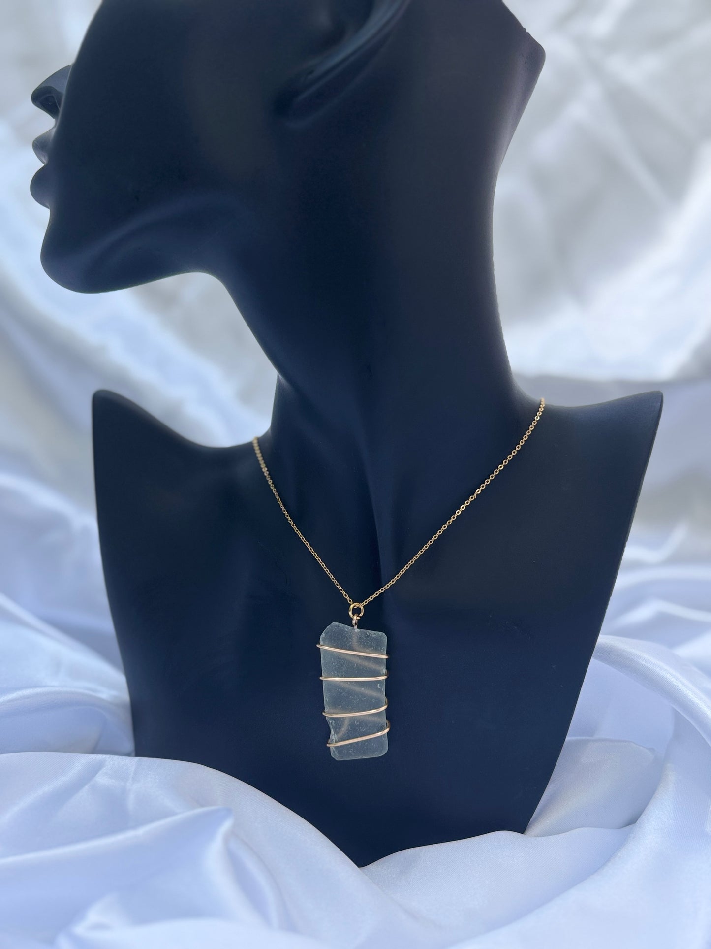 18k gold plated seaglass necklace (11)