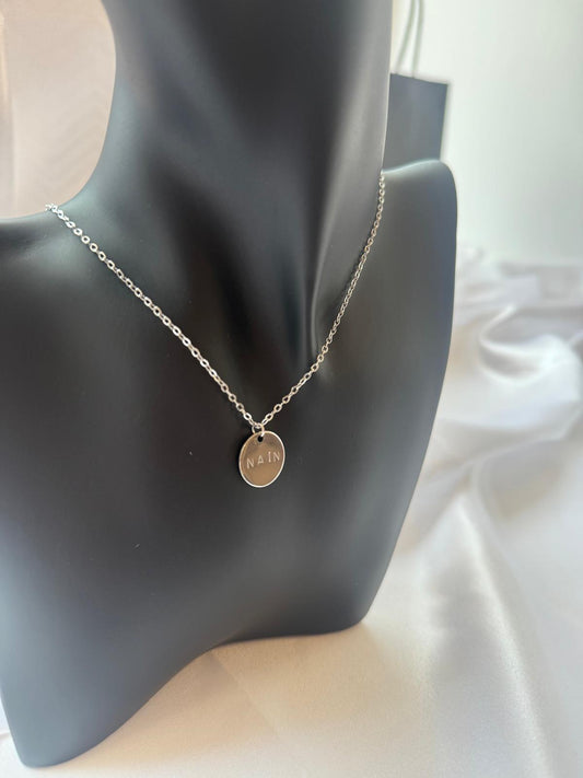 Personalized Stamped Disc Necklace- READ DESCRIPTION!