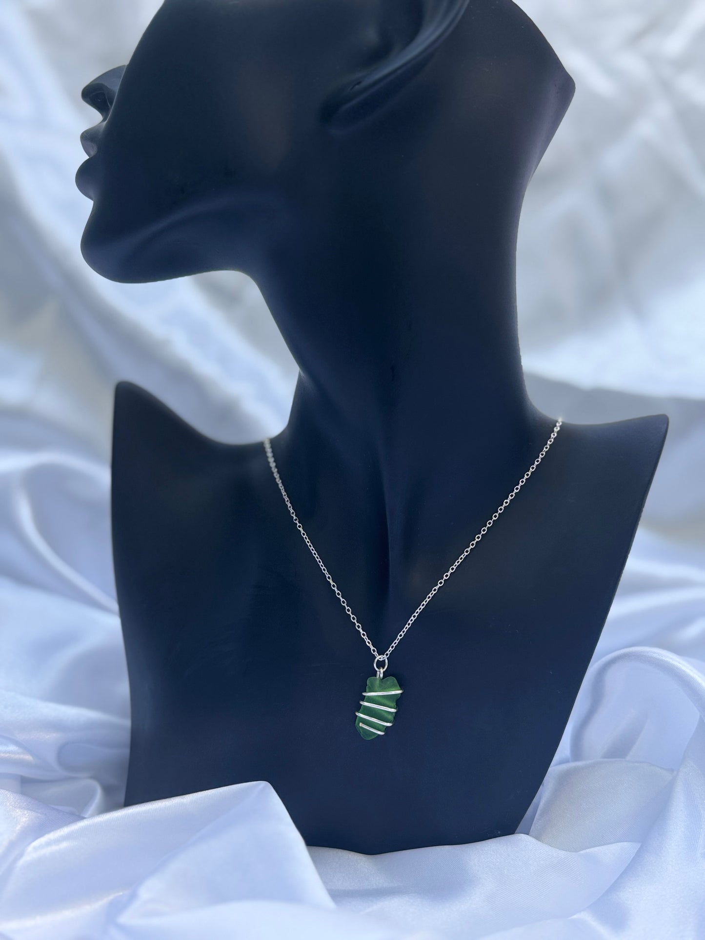 925 sterling silver green necklace (8)