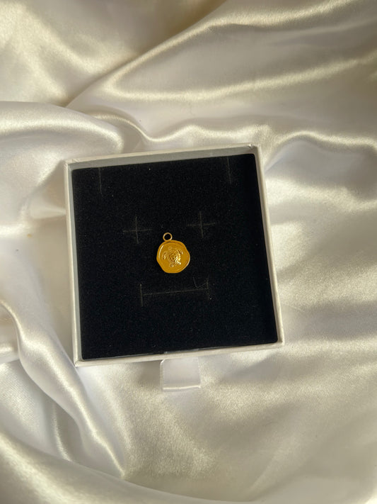 Gold turtle charm